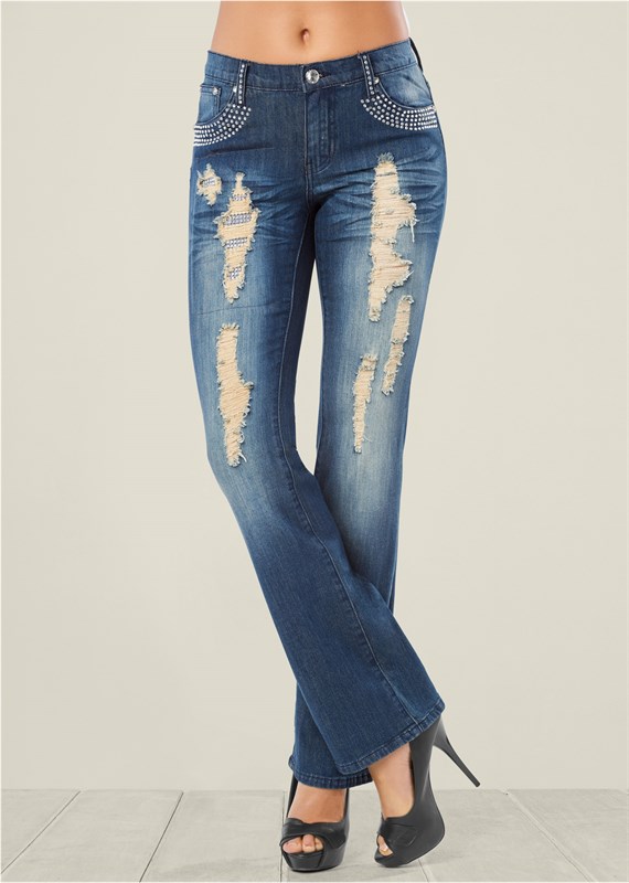 EMBELLISHED JEANS 1663 - фото 4766