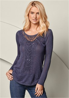 CROCHET FRONT TOP 1682