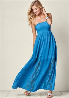 LACE DETAILED MAXI DRESS 1652