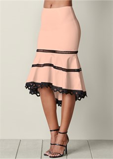 HIGH LOW MIDI SKIRT 1669